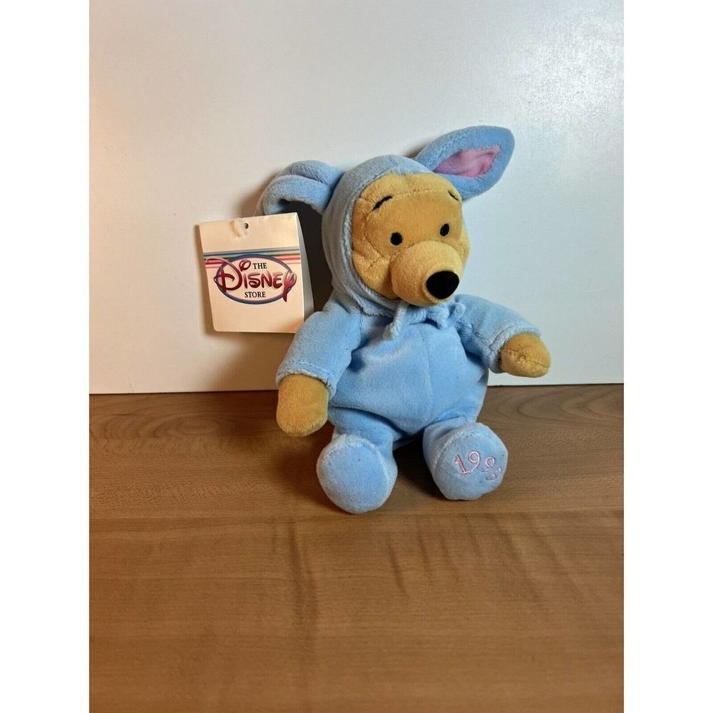 WINNIE THE POOH AS EASTER BUNNY Mini Bean Bag Plush